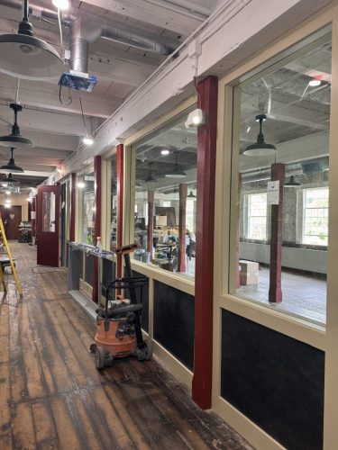 Hallway, looking toward classroom and conference center (June 2026)