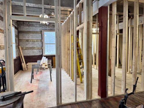 Framing for the new break area (Jan 2026)