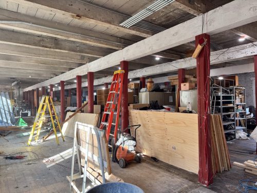 South side of the second floor being prepped for framing (Jan 2026)
