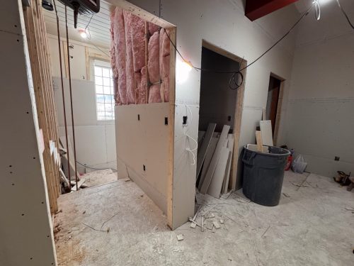 Second floor elevator and closet and stairwell (Jan 2026)