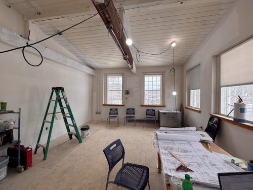 New office space drywalled in (Feb 2026)