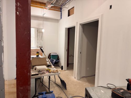 Bathrooms primed (Apr 2026)